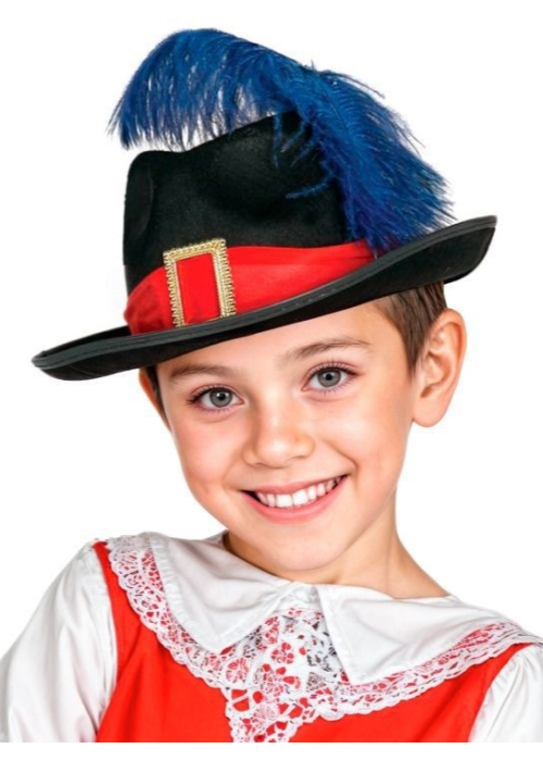 Sombrero Mosquetero Infantil - Complementos Disfraces Mosqueteros - COMPLEMENTOS POR CATEGORIA