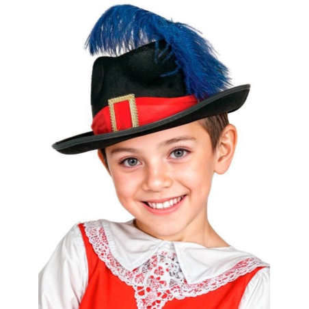 Sombrero Mosquetero Infantil - Complementos Disfraces Mosqueteros - COMPLEMENTOS POR CATEGORIA