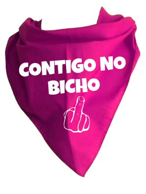 Pañuelo Para Despedidas - Contigo No Bicho - Complementos Despedidas - Pañuelos y Corbatas para Despedidas