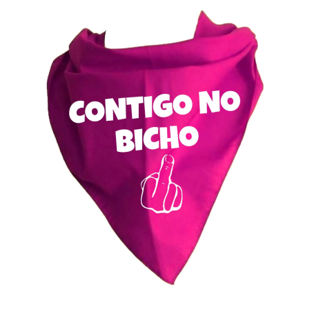 Pañuelo Para Despedidas - Contigo No Bicho - Complementos Despedidas - Pañuelos y Corbatas para Despedidas