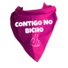Pañuelo Para Despedidas - Contigo No Bicho - Complementos Despedidas - Pañuelos y Corbatas para Despedidas