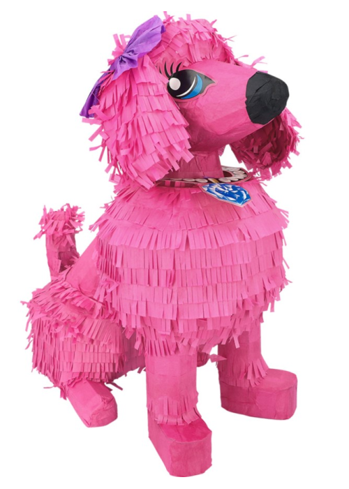 Piñata de Perro Rosa  - Complementos para Cumpleaños - Piñatas