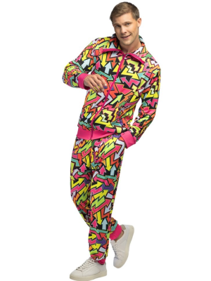 Disfraz De Chandal Neon Flechas Años 80 - Disfraces Ochenteros - Disfraces de Años 80-90 para Hombre
