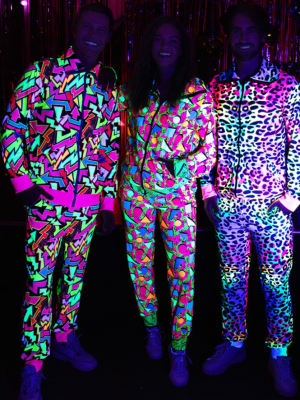 Disfraz De Chandal Neon Flechas Años 80 - Disfraces Ochenteros - Disfraces de Años 80-90 para Hombre