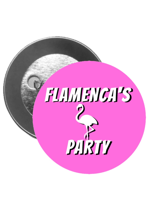 Chapa Despedida De Soltera - Flamenca's Party - Broches y silbatos para Despedidas