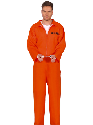 Disfraz De Convicto Naranja - Disfraces de Policias y Presos para Hombres
