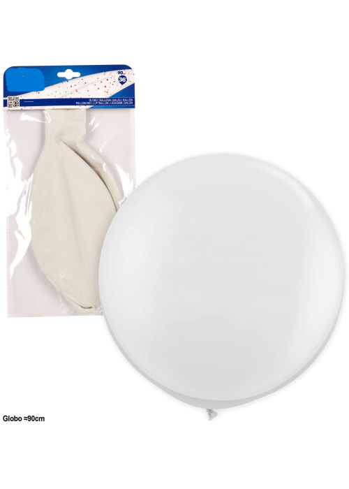 Globo Gigante Blanco 1m (1 Unidad) - Globos de Latex
