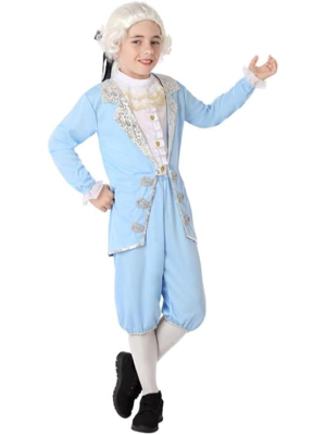 Disfraz De Cortesano Azul Infantil - Disfraces de Epoca para Niño
