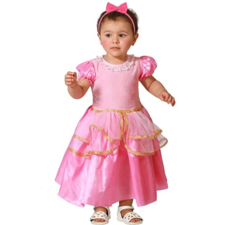 Disfraz De Princesa Rosa Bebe