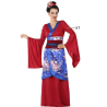 Disfraz De Geisha Granate - Disfraces de Chinos, Orientales, Ninjas y Geishas