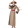 Disfraz De Japonesa Marron - Disfraces de Chinos, Orientales, Ninjas y Geishas