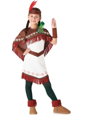 Disfraz De India Nube Niña - Disfraces de Indios - Disfraces de India de Niña
