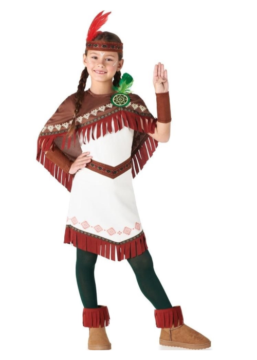 Disfraz De India Nube Niña - Disfraces de Indios - Disfraces de India de Niña
