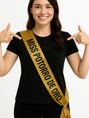 Banda De Miss Potorro De Oro Para Despedidas De Soltera - Bandas para Despedida