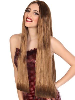 Melena Extralarga Marron - Pelucas