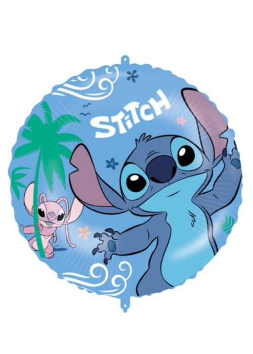 Globo Stitch y Angel 46cm Foil - Platos, Vasos y Servilletas