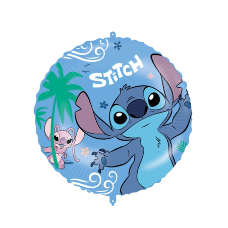 Globo Stitch y Angel 46cm Foil - Platos, Vasos y Servilletas