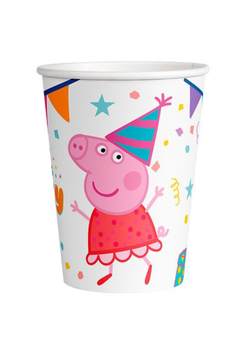 copia de Vasos Peppa Pig 8 Unid - Fiestas de Cumpleaños de Peppa Pig