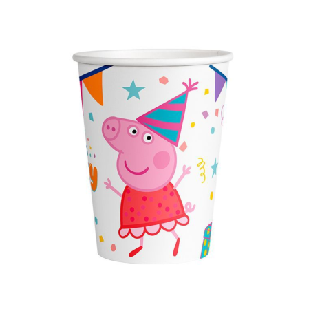 copia de Vasos Peppa Pig 8 Unid - Fiestas de Cumpleaños de Peppa Pig