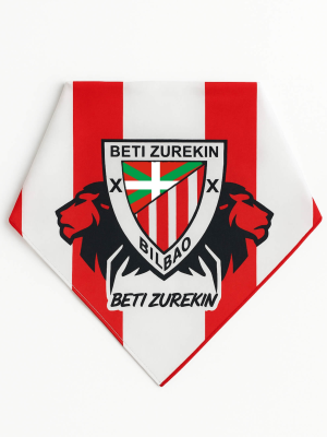 Pañuelo Rojo Y Blanco Beti Zurekin Leones - Marea Zurigorri