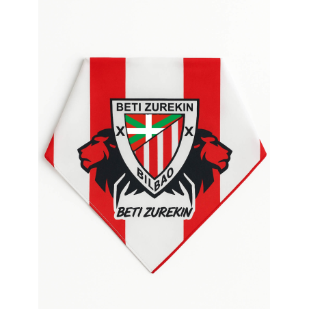 Pañuelo Rojo Y Blanco Beti Zurekin Leones - Marea Zurigorri