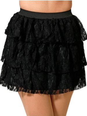 Falda Encaje Negra - Faldas y Pantalones