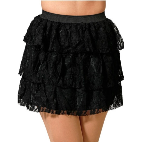 Falda Encaje Negra - Faldas y Pantalones