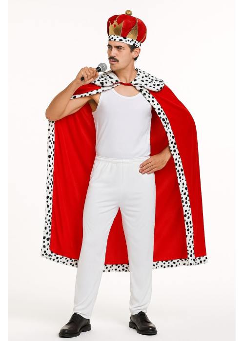 Disfraz de Freddy Mercury Rey - Disfraces cantantes y famosos