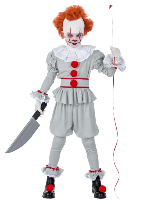 Disfraz De Payaso Asesino It Infantil - Disfraces de Halloween Pennywise - Disfraces de Payaso Asesino de Cine Infantiles