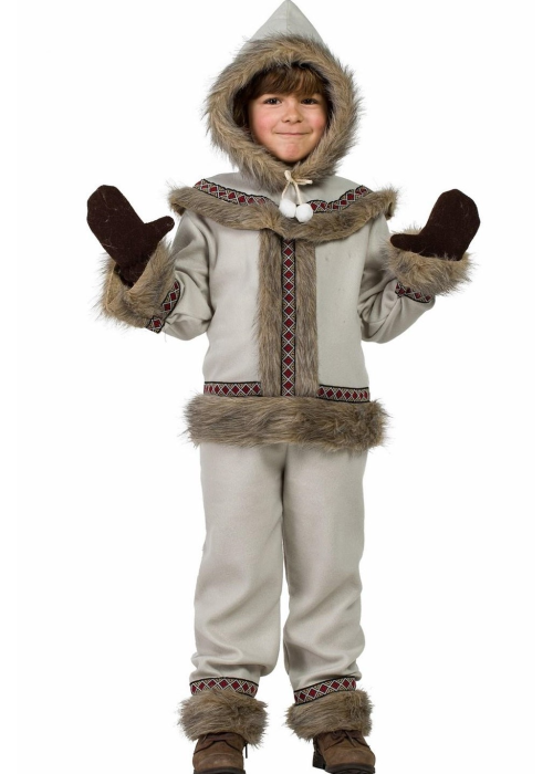 Disfraz De Esquimal  Blanco Niño - Disfraces de Esquimal - Disfraces de Esquimales para Niños