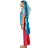 Disfraz De Hindu Rosa y Azul Niña - Disfraces de Hindu - Disfraces de Arabe para Niña