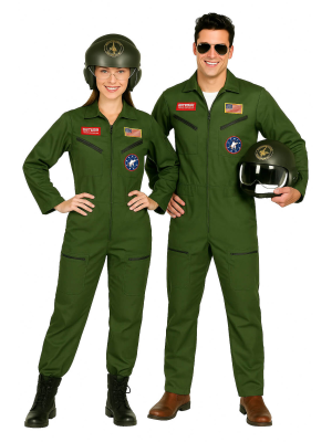 Disfraz De Piloto Aviador Hombre y mujer - Disfraces en pareja de Militares