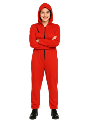 Disfraz De Juego del Calamar mujer  - Disfraces buzo rojo Casa de Papel chica