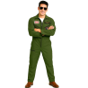 Disfraz De Piloto Aviador verde Hombre - Disfraces de Militares chicos