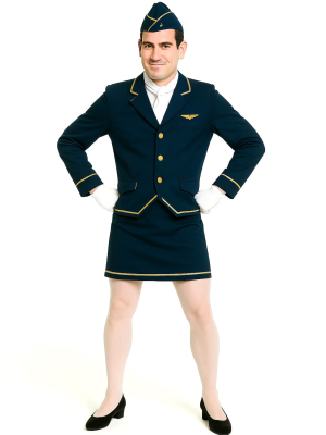 Disfraz de Azafata para Hombre - Disfraces Despedidas de Soltero