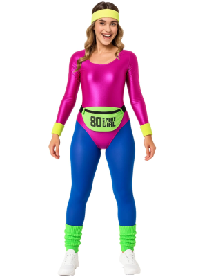 Comprar Disfraz de Gimnasta Aerobic Rosa Fucsia - Disfraces Despedidas de Soltera - Disfraces para despedidas de Soltera - Los m