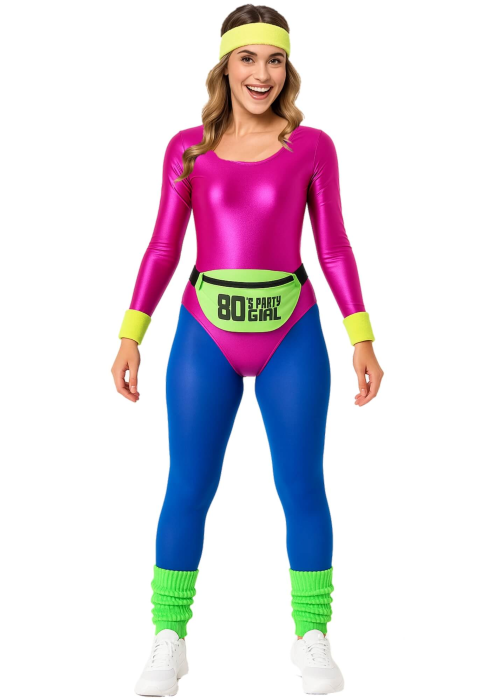 Disfraz De Gimnasta Aerobic Rosa Fucsia Mujer - Disfraces Despedidas De Soltera - Disfraces despedida Soltera - Los mas vendidos