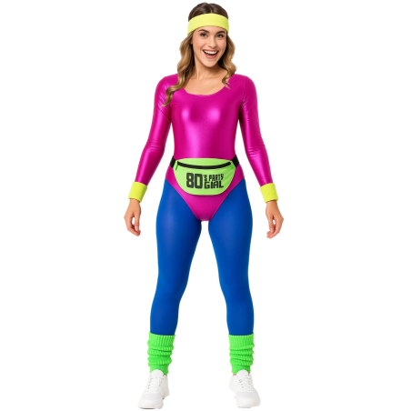 Disfraz De Gimnasta Aerobic Rosa Fucsia Mujer - Disfraces Despedidas De Soltera - Disfraces despedida Soltera - Los mas vendidos