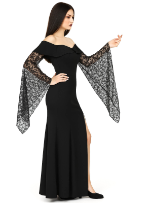 Disfraz de Morticia Familia Adams Mujer - Disfraces de Miercoles Adulto