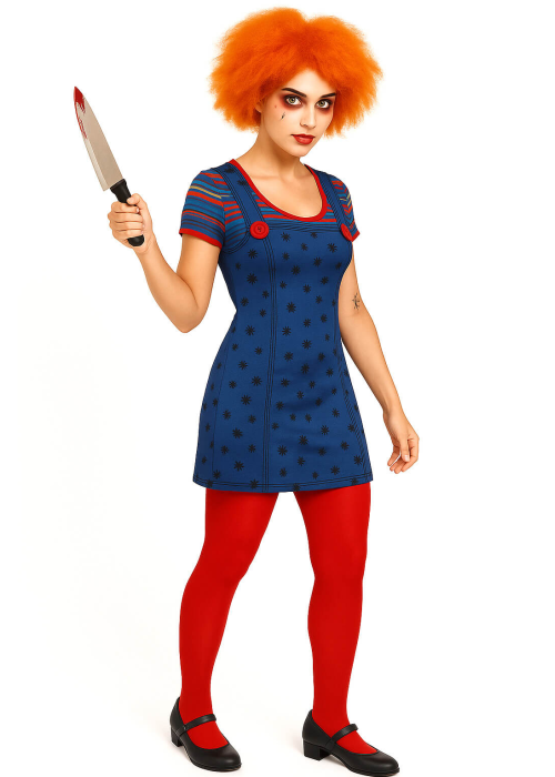 Disfraz De Muñeca Chucky Mujer - Disfraces Halloween Diabolicos