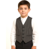 Chaleco tradicional Rayas gris niño aldeano- Trajes Regionales Vascos