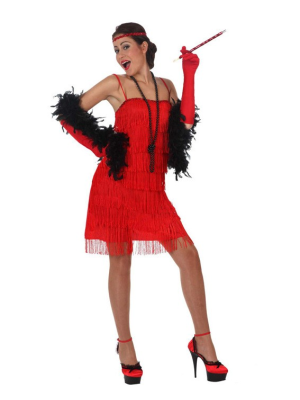 Disfraz de Charleston Rojo - Disfraces de Años 20 para Mujer