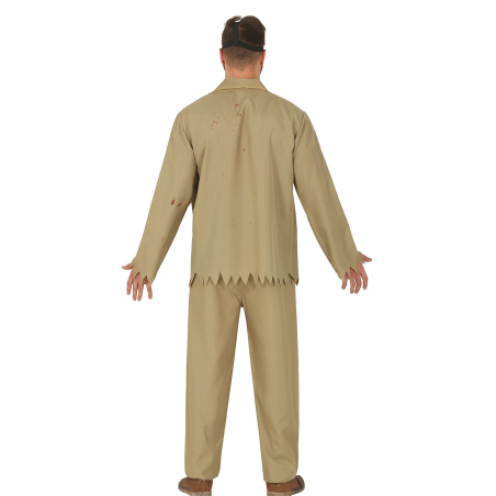 Disfraz de Jason Marron Hombre - Disfraces de Halloween - Disfraces de Asesino Hockey para Hombre