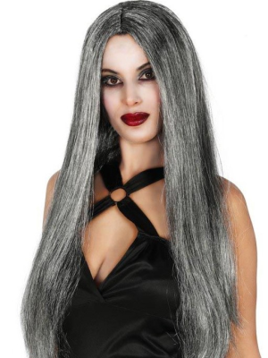 Peluca Melena Gris Larga - Melenas Largas