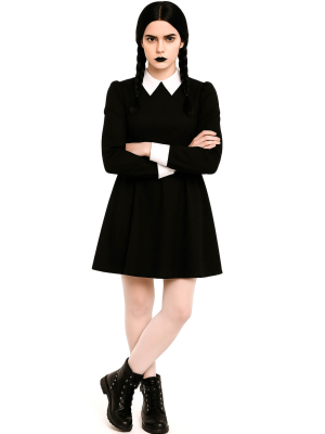 Disfraz de Miercoles Mujer - Disfraces Merlina Familia Addams