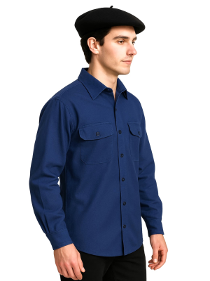 Camisa Arrantzale Mahon Adulto - Trajes Regionales Vascos
