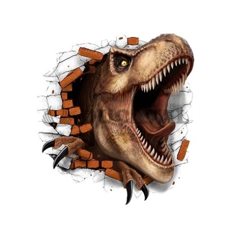 Poster Adhesivo Rex Ladrillos 70x80cm - Cuadros, Siluetas y Posters