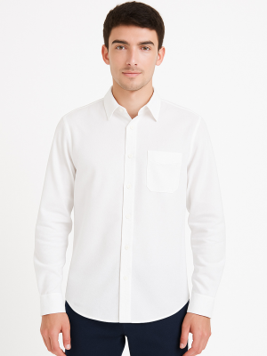 Camisa Casero Hombre Blanca - trajes regionales vascos