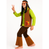 Disfraz De Hippie Verde Hombre - Disfraces Años 60-70 (Hippies)