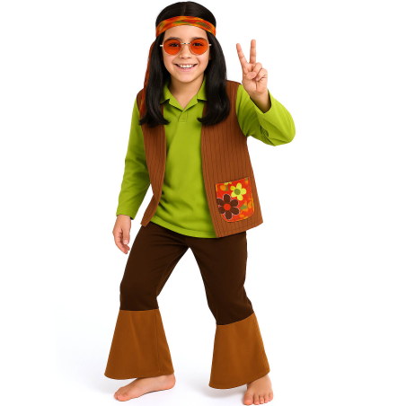 Comprar el Vestit de Hippie Verd Infantil per només 13.00€ – vestit de Botiga en línia